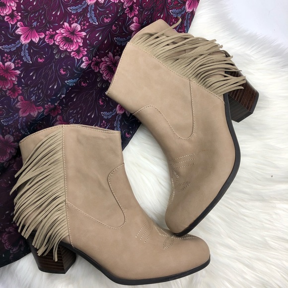 Fringe Side Watson Booties - Picture 2 of 6